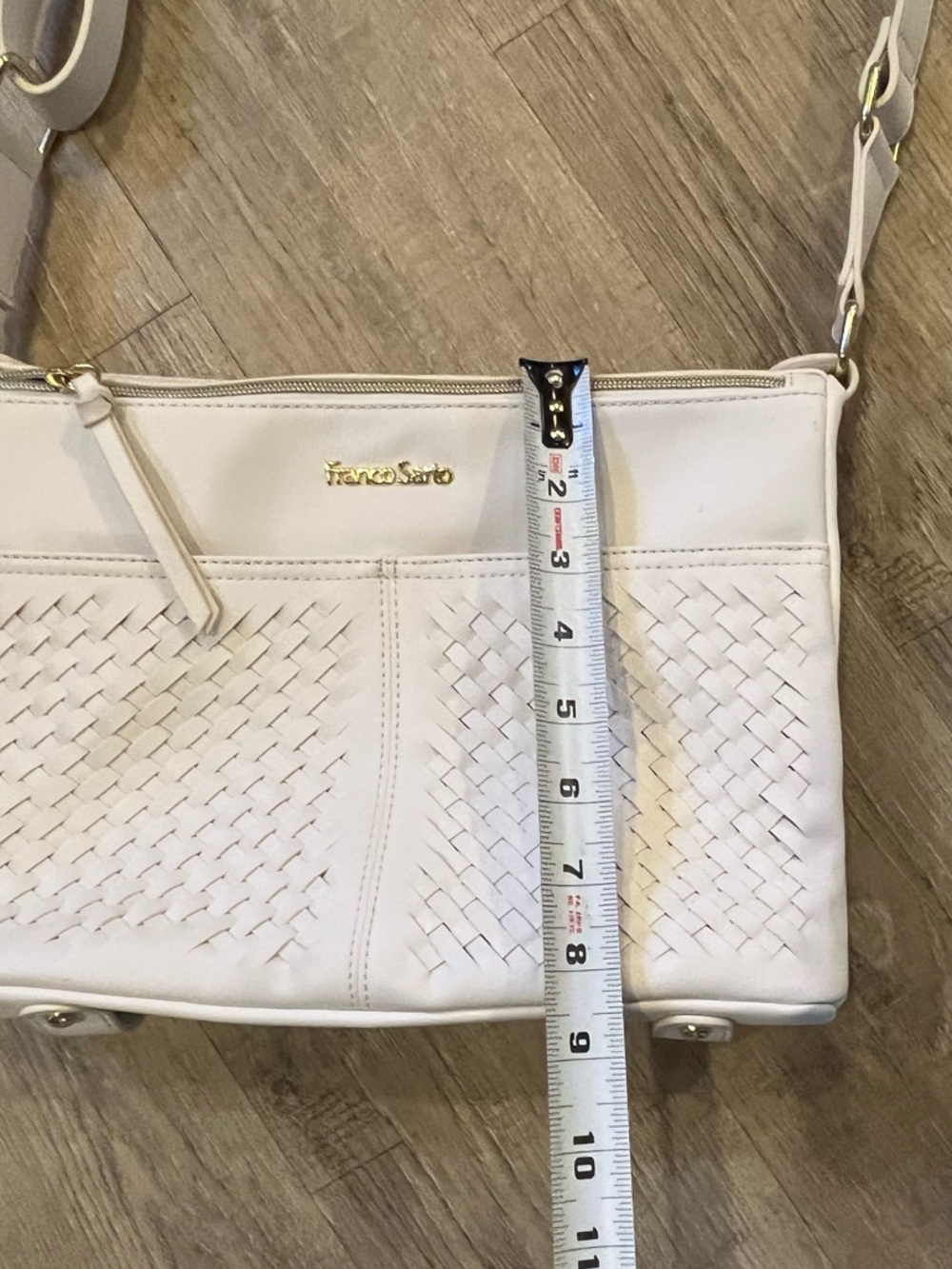 Franco Sarto White Woven Crossbody Bag NWOT - Picture 12 of 13